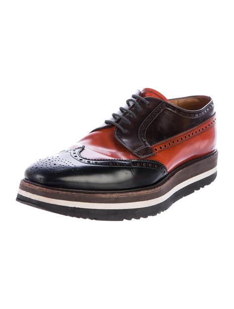 prada mens platform brogues|Prada shoes size 7 7.5.